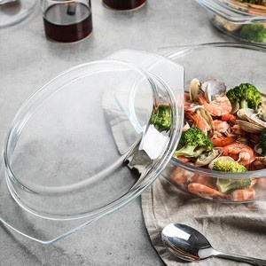 ✅Termurah Set Loyang Kaca / Piring Saji / Wadah Saji Makanan - 2.4 Liter Terbatas