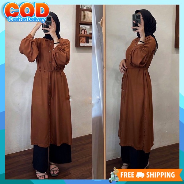 Baj Tuniq Kerja Kantor Thunic Cewek Korean Style Tonic Perempuan Bsju Tnik Elegan Dan Mewah M L Xl X