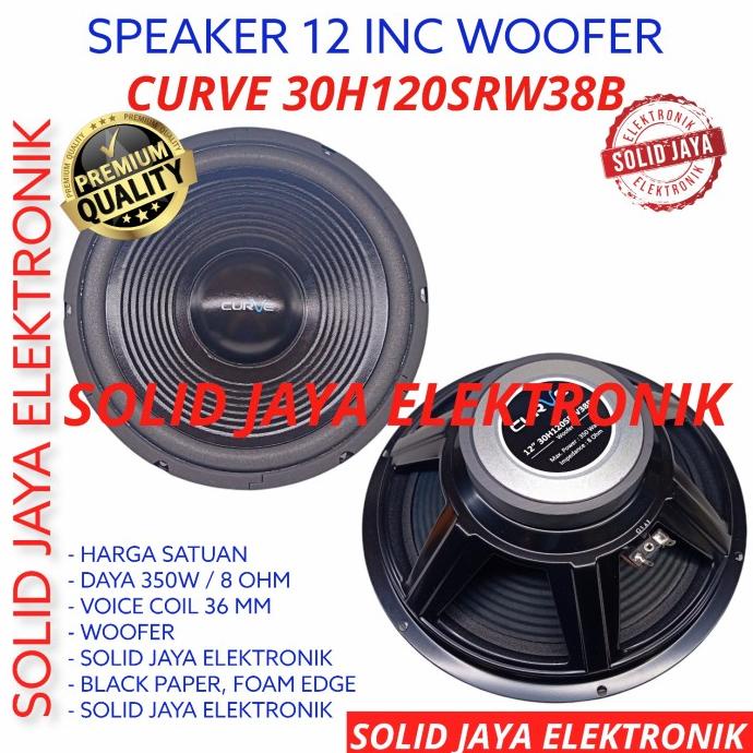 SPEAKER CURVE 12 INC WOOFER 30H120SRW38B 350W 10INC INCH IN 12" WOFER