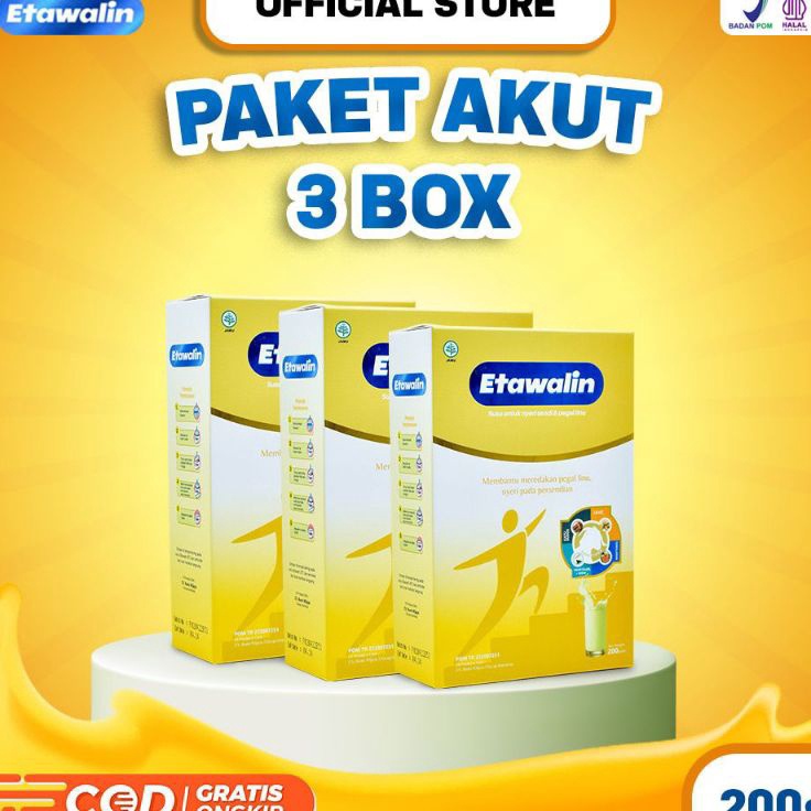 

SSZX2150 Etawalin 3 Box - Susu Kambing Etawalin Asli Original Atasi Nyeri Sendi dan Tulang