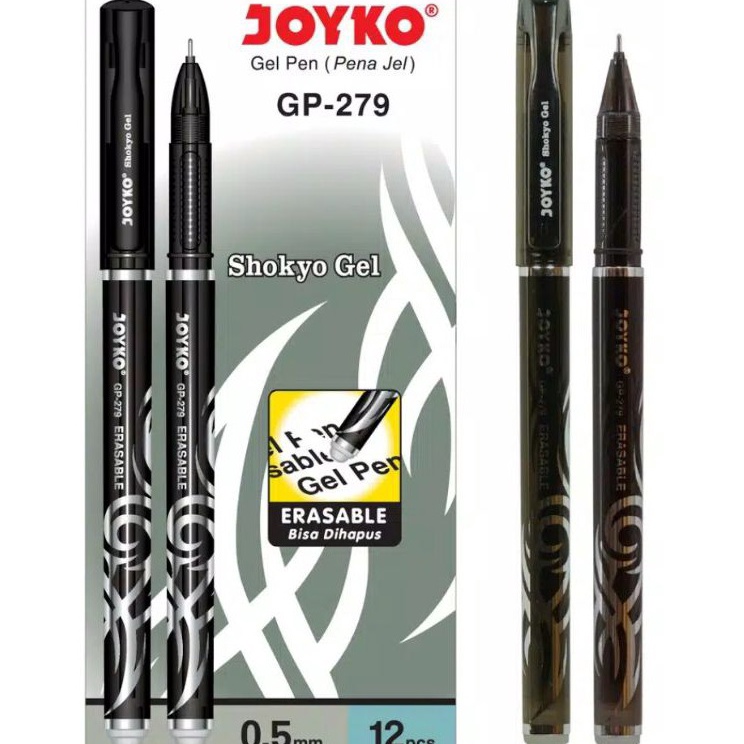 

ZPBZ8636 Pulpen Gel Joyko SHOKYO GP 279 Bisa Dihapus (1 Lusin)