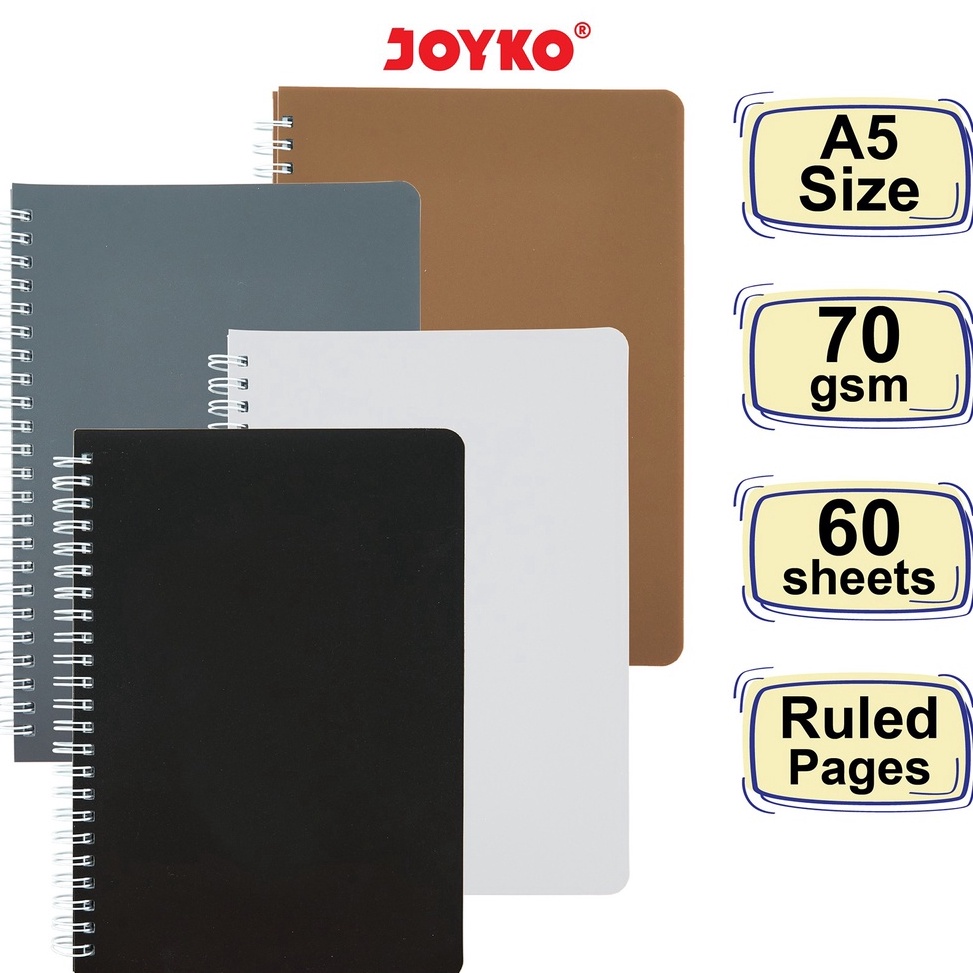 

PYSS9098 Ruled Notebook Diary Agenda Buku Catatan Bergaris Joyko NB-690