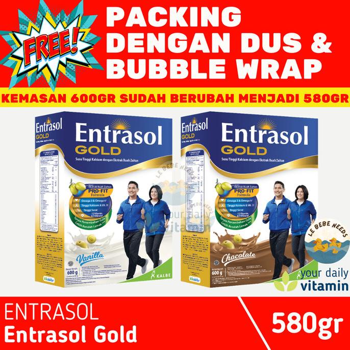 

Entrasol Gold 600 gram - Original Vanilla - Chocolate - Susu Lansia