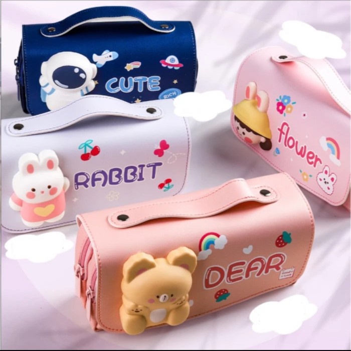 

KOTAK PENSIL ANAK TENTENG 3D SQUISHY RABBIT