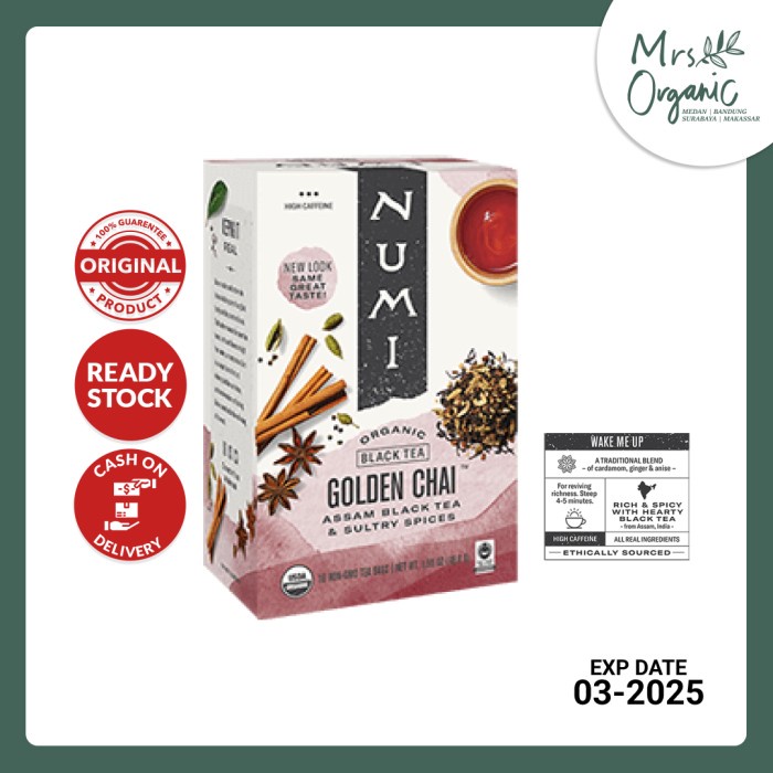 

NUMI - Organic Golden Chai Tea - 46.8g