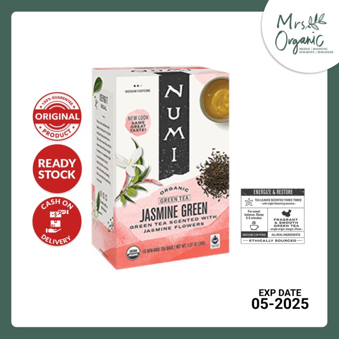 

NUMI - Organic Jasmine Green Tea - 36g