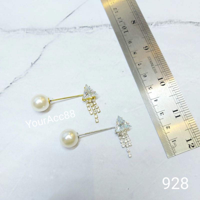 TUSPIN JURAI PERMATA  SEGITIGA (12pcs) TUSPIN HIJAB AKSESORIS HIJAB PENITI JILBAB TUSPIN GROSIR GROS