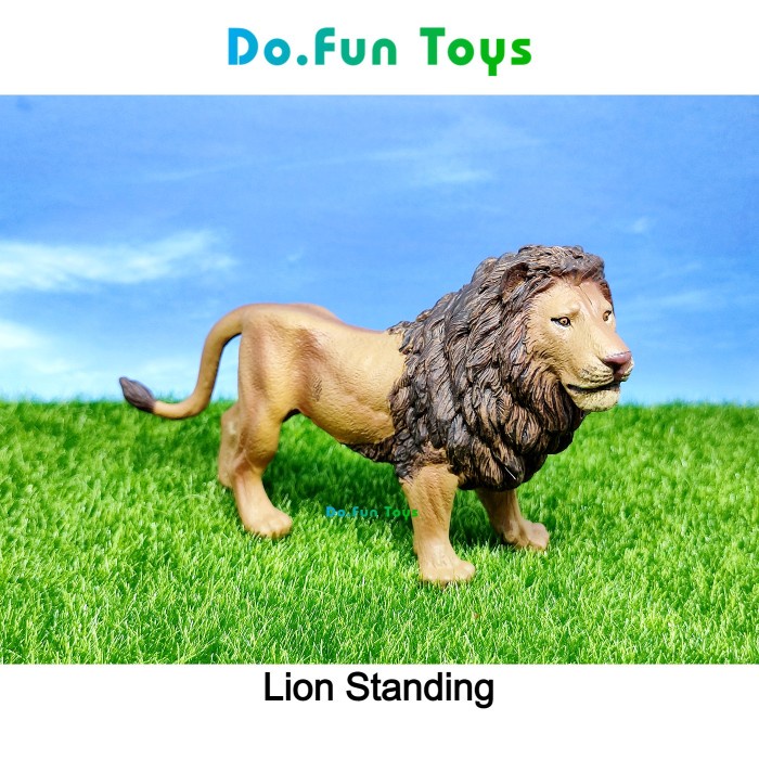 New Lion Animal Figure / Miniatur Mainan Binatang Singa Ready