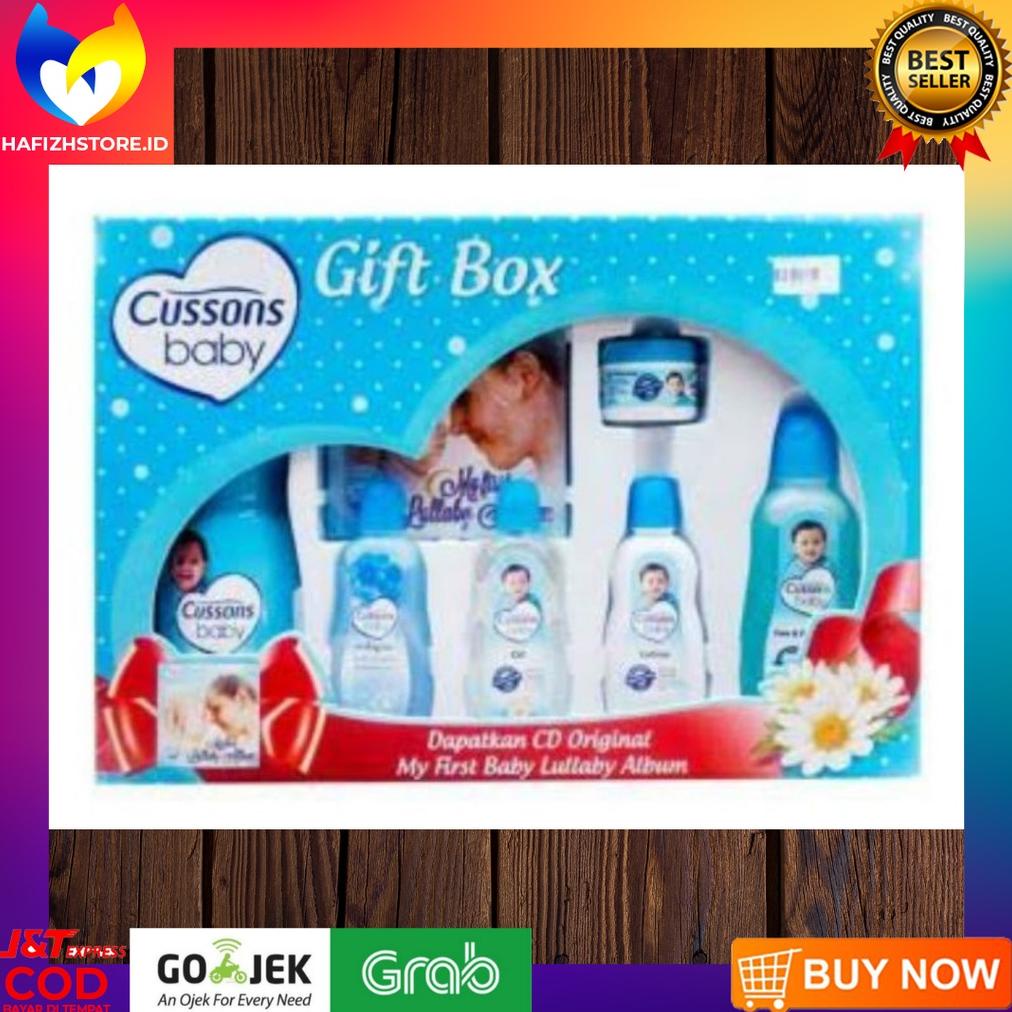 PAKET PERLENGKAPAN SABUN MANDI BAYI SET LENGKAP CUSSONS BABY GIFT BOX KADO HADIAH BAYI BARULAHIR NEW