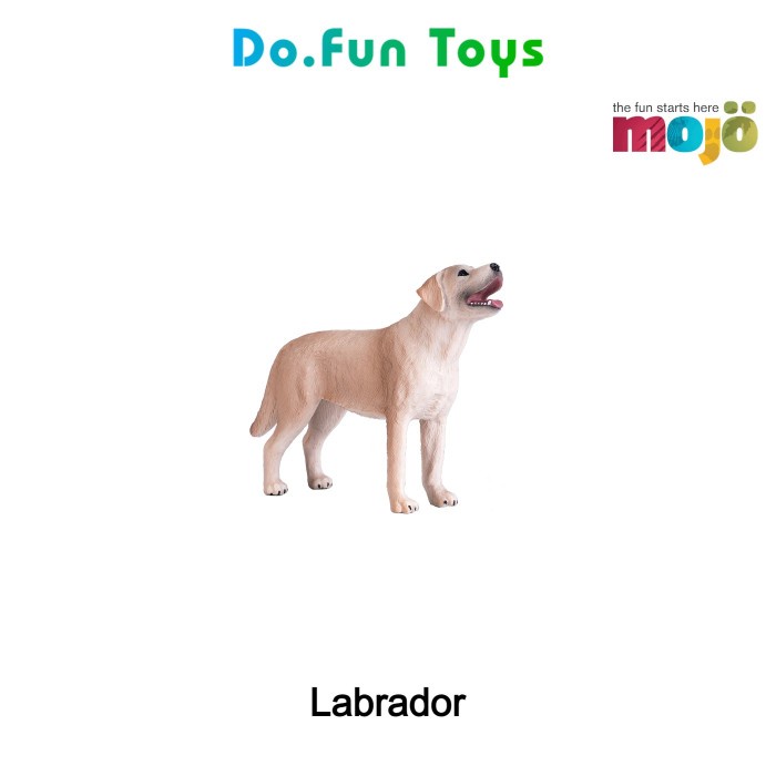 Labrador Animal Figure / Miniatur Mainan Anjing Labrador By Mojo Ready