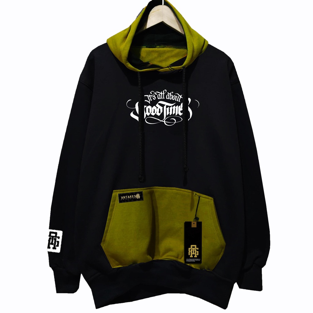 READY STOK ANTARES jaket sweater Hoodie pria distro OVERSIZE  hodie Jumbo Ukuran XXL-XXXL keren 0011