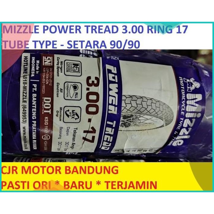 MIZZLE POWER TREAD 300 ring 17 ban semi trail motor non tubeless 20JVLZ3 parts