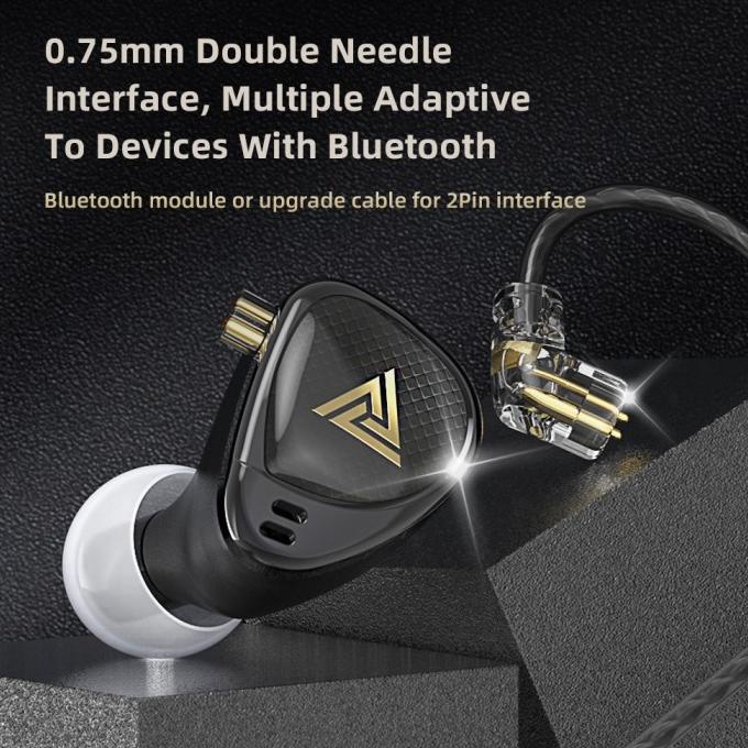 Qkz X Hbb Khan 2 Dd Earphone Hifi Driver Monitor In-Ear Iem