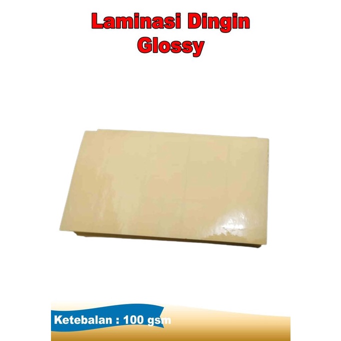 

laminasi laminating dingin 100gr glossy dof A3 Roll