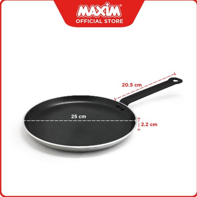 Maxim Pro Wajan Teflon Anti Lengket 25Cm Crepiere