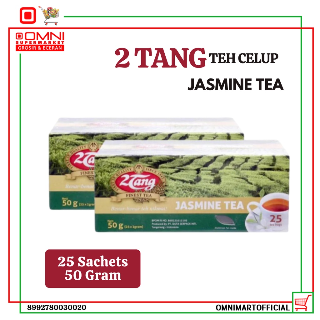 

TEH 2 TANGJASMINE TEA CELUP BUBUK 25 SACHETS