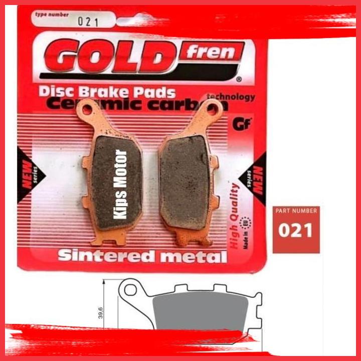 (KIP) KAMPAS REM BELAKANG SUZUKI GSF SV 650 GSR 750 1000 1250 GOLD FREN 021