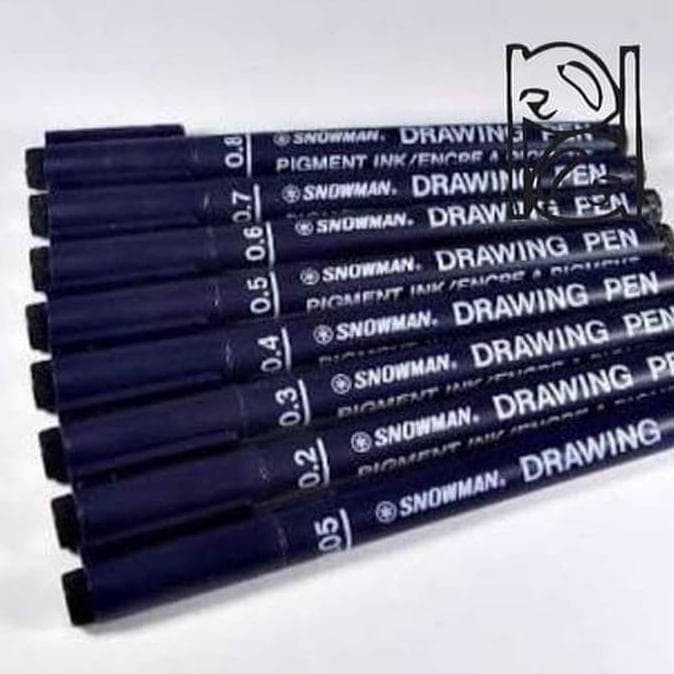 

Promo Snowman Drawing Pen Set (5Pcs) / Drawing Pen Set / Pen Sketch - Paket