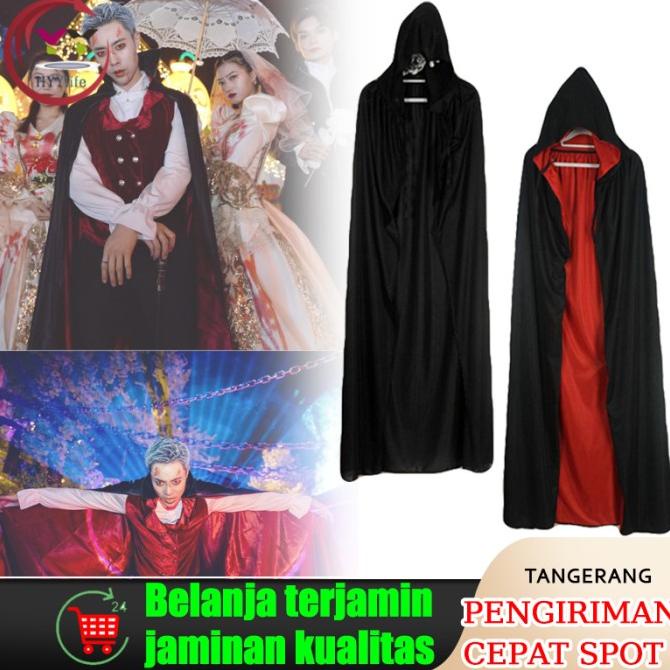 

Terbaru Jubah Cosplay Halloween Dracula/Vampire/Death / Witch/Costume Cosplay Terbaik
