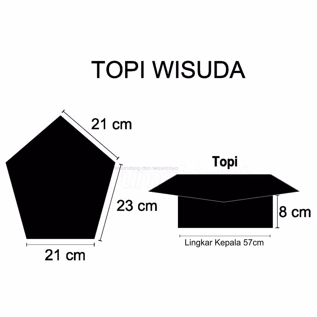 [[Ready Sto]] Toga Ipb / Topi Wisuda / Topi Sarjana Ter