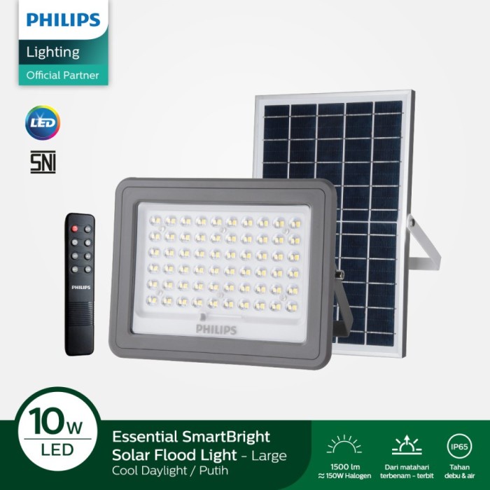Promo Philips Essential Smartbright Solar Flood Light Large