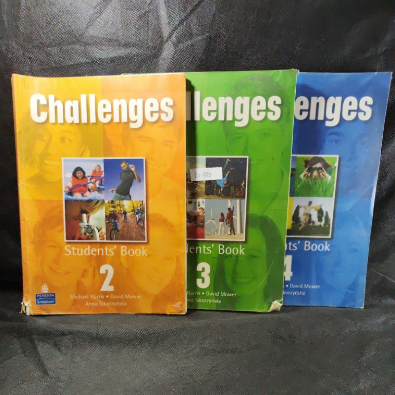 Buku Challenges 2,3,4, Students book, Michael Harris, David Mower, Anna Sikorzynska, Pearson.