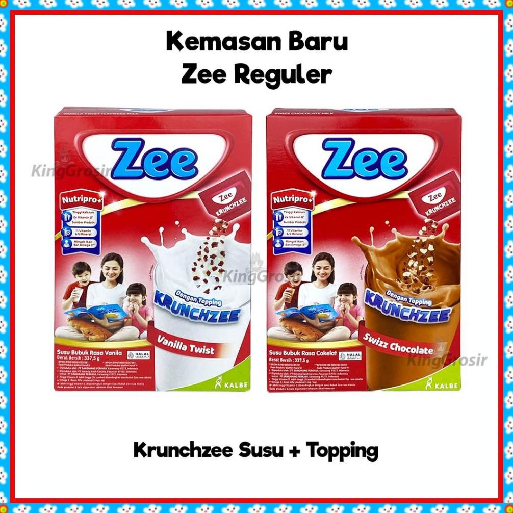 

Big Sale - Zee Reguler Krunchzee Susu Bubuk Minuman anak / Zee Krunchzee Reguler 337.5gr Susu Pertumbuhan Anak