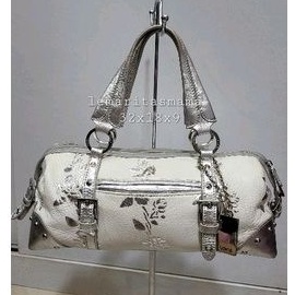 Bonia white speedy shoulder bag