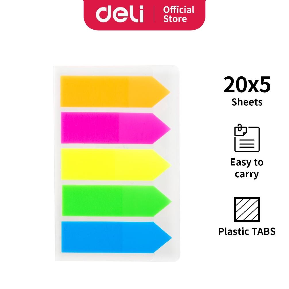 

Deli Index Tab Sticky 43 12mm/ 520sheets 5 Warna Perekat Kuat Tahan Lama EA10602