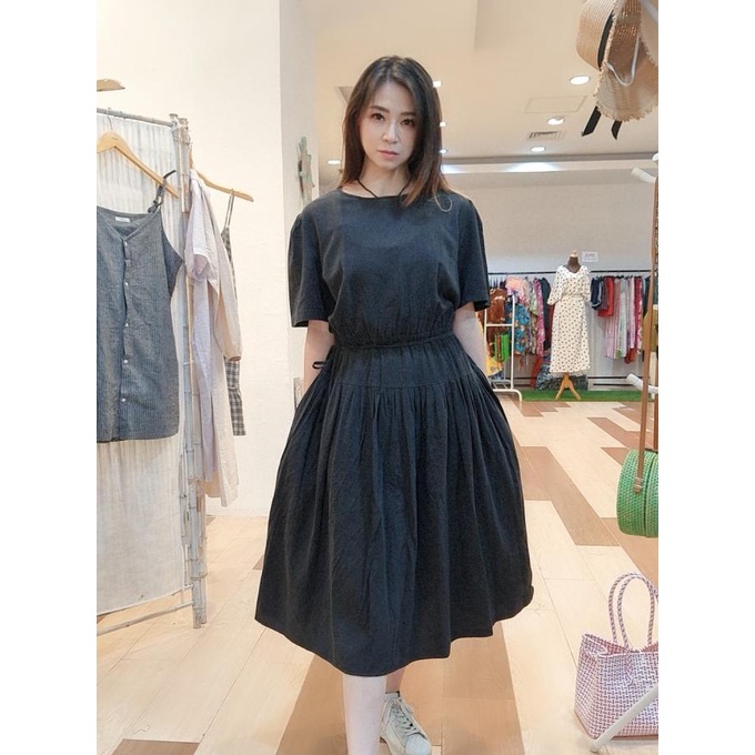 Import Maxi Oversize Long Dress Korea Style Moona Fashion Linen