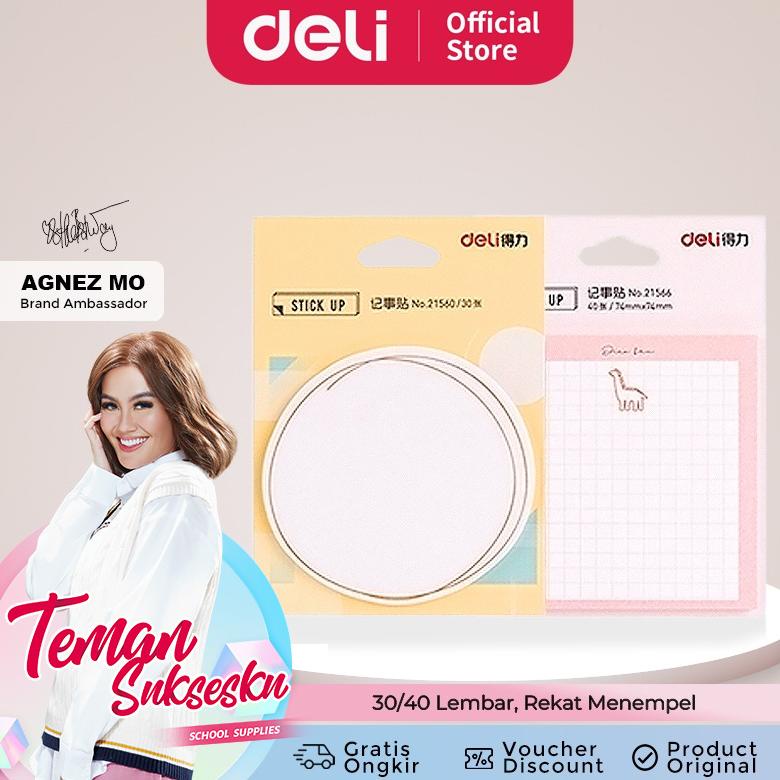 

Deli Sticky Notes Berwarna Dengan Motif Hewan Lucu 30/40 Lembar 2155X 2156X