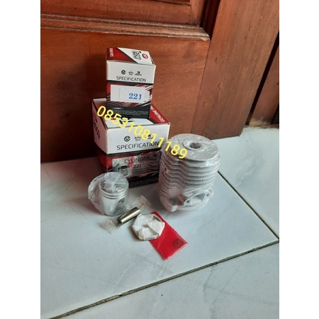 Ready stok Cylinder Dan Piston Tasco 221 Blok Seher Mesin Potong Rumput Gendong