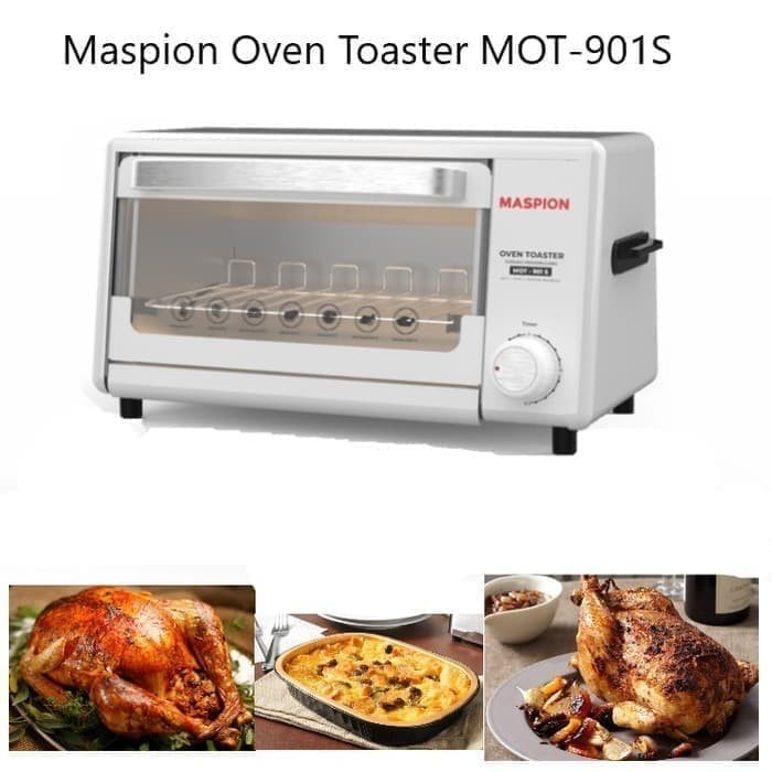 Electric Oven Toaster Listrik 9 Liter Low 500 Watt Maspion Mot 901S