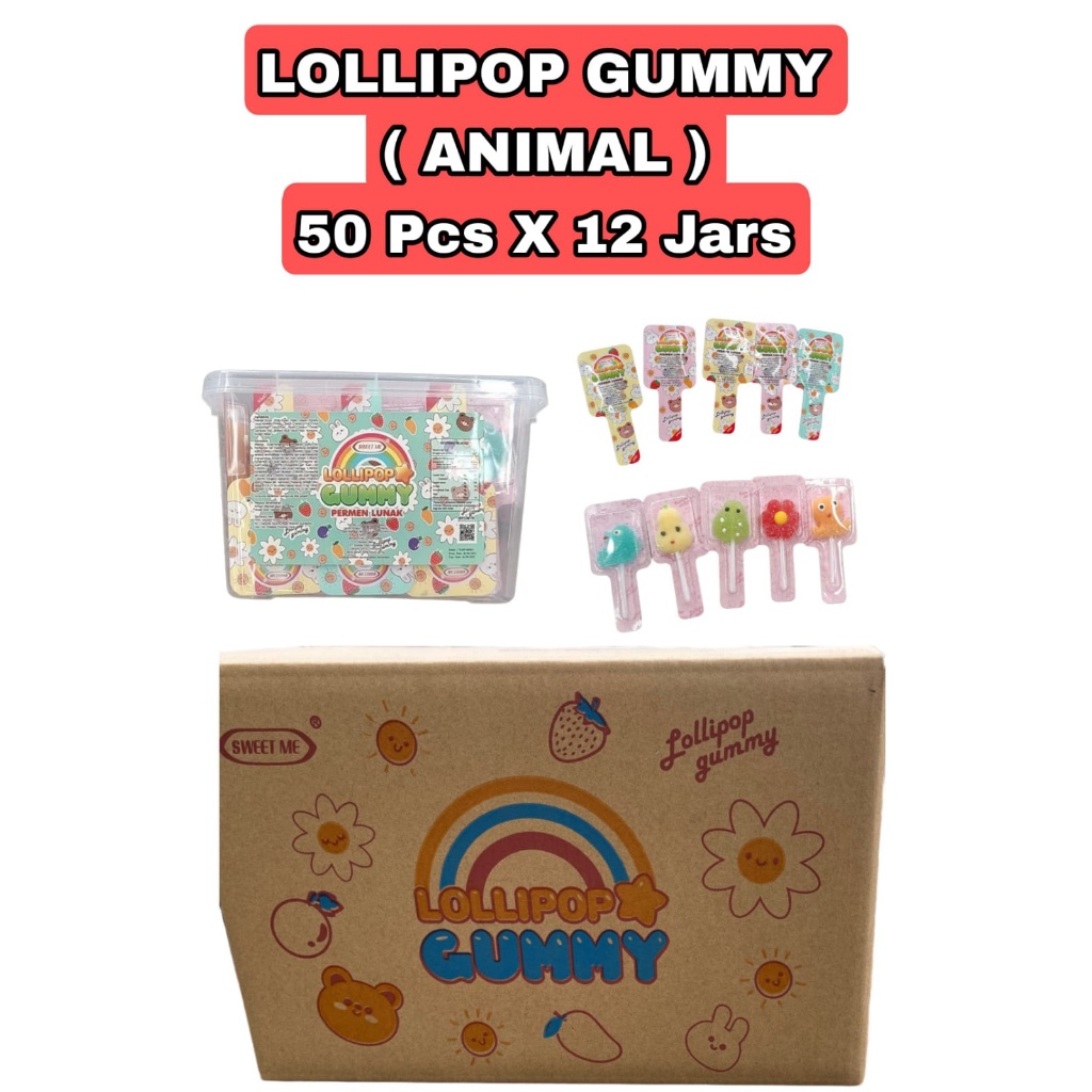 

Gummy Lollipop Aneka Rasa Dan Bentuk