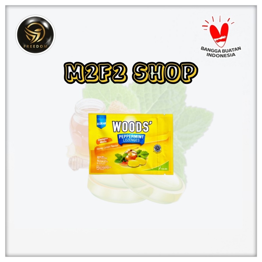 

Woods Peppernt Lozenges Honey Lemon Permen Nt Pelega Tenggorokan Rasa Lemon Madu Sachet - 15 Gr