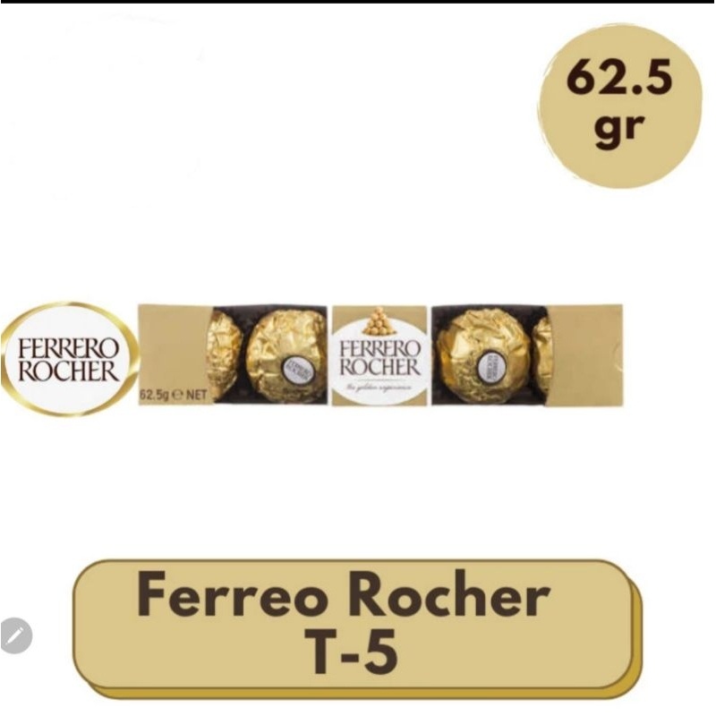 

Ferrero Rocher Coklat T 5 62.5 G.