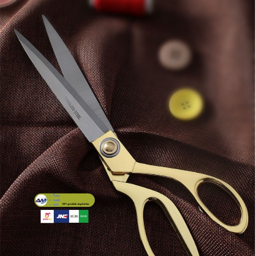 

Promo Gunting Kain Baju Stainless Besar Warna Gold 10,5 " Inch