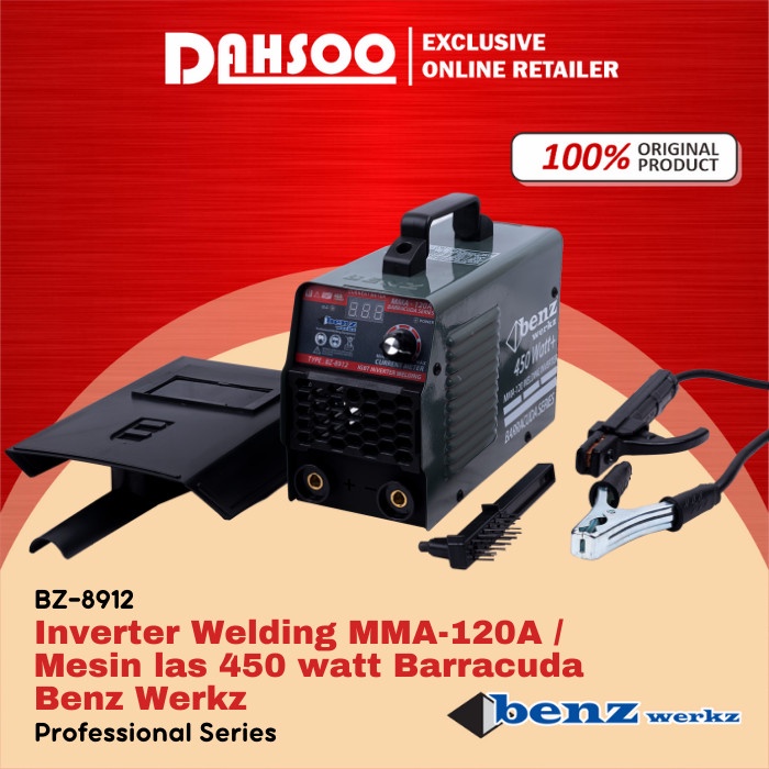 Ready Siap Kirim Mesin Las 120A 450 Watt Benz Trafo Las Inverter Hemat Listrik 450 Watt