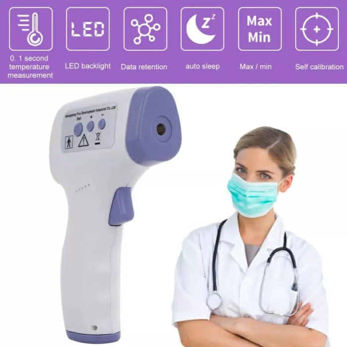 Thermometer It-122 Digital Infrared Termometer Badan Ukur Alat Gukur Suhu Tubuh Termogun
