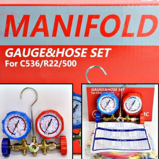 Manifold Dobel Ac R12 R22 R404A R134A Charging Valve Starmec