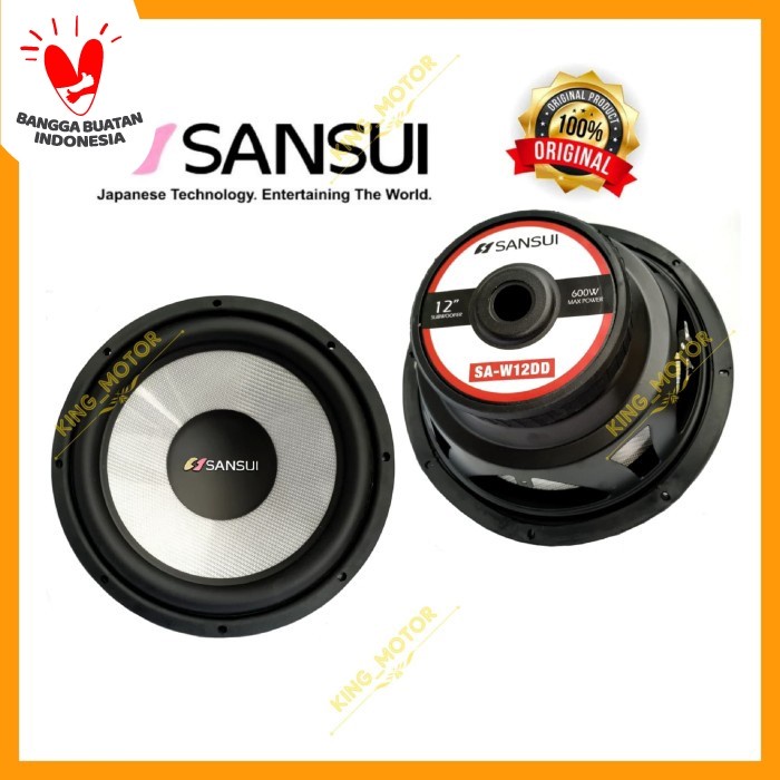 Promo Subwoofer 12 Inch Double Coil Sansui Sa-W12Dd/Saw12Dd
