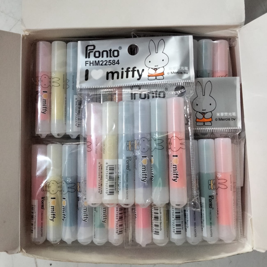 Stabilo Highlighter Set 6 Warna Mini Pronto Miffy