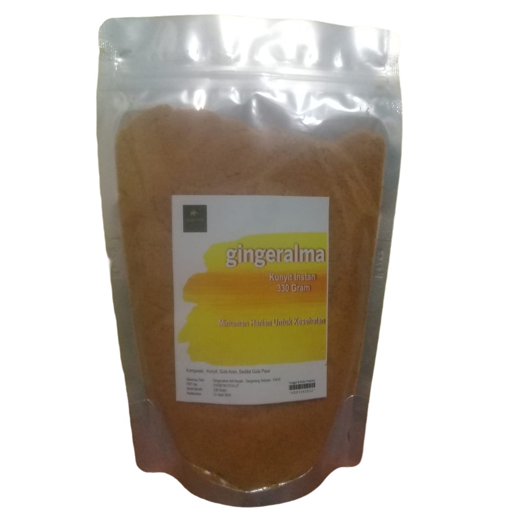 

Kunyit Bubuk Instan 330 Gram Gingeralma