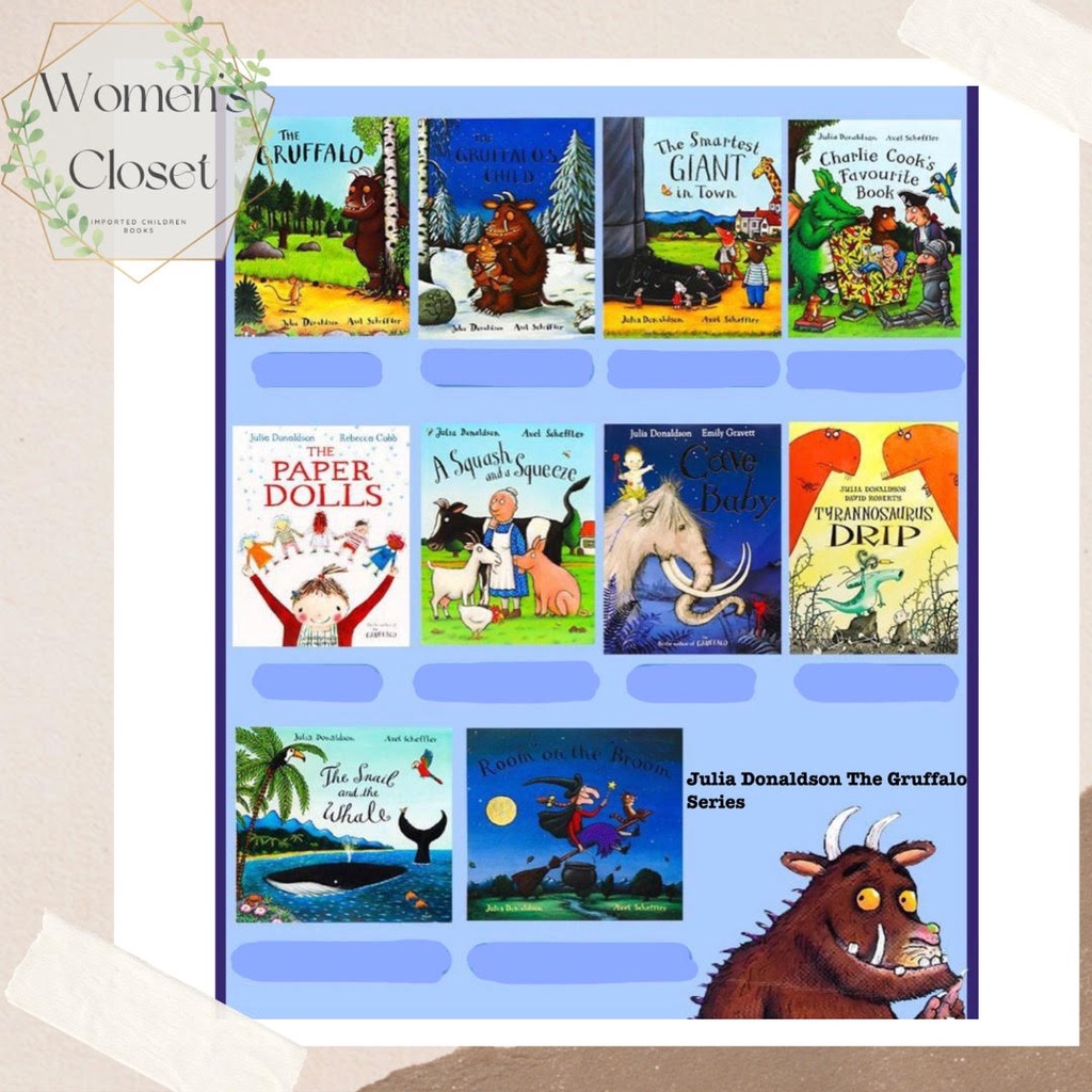 Julia Donaldson The Gruffalo / Buku Edukasi Anak Import / Buku Cerita Anak Bahasa Inggris / Buku Cer