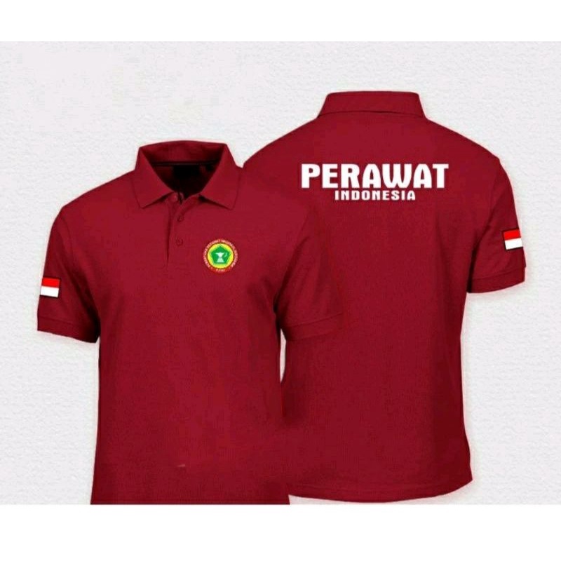 KAOS KERAH POLO PERAWAT INDONESIA// BAJU POLO PERAWAT