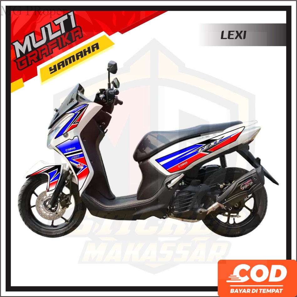 Stiker Striping Decal lexi full body   lexi FullBody   Variasi  Yamaha    motor Lexi FullBody