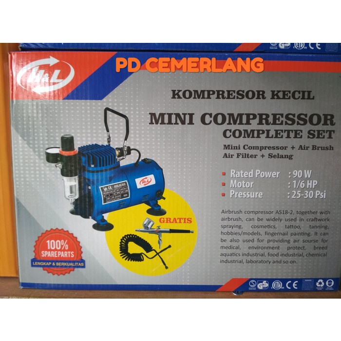 Mini compressor airbrush hnl
