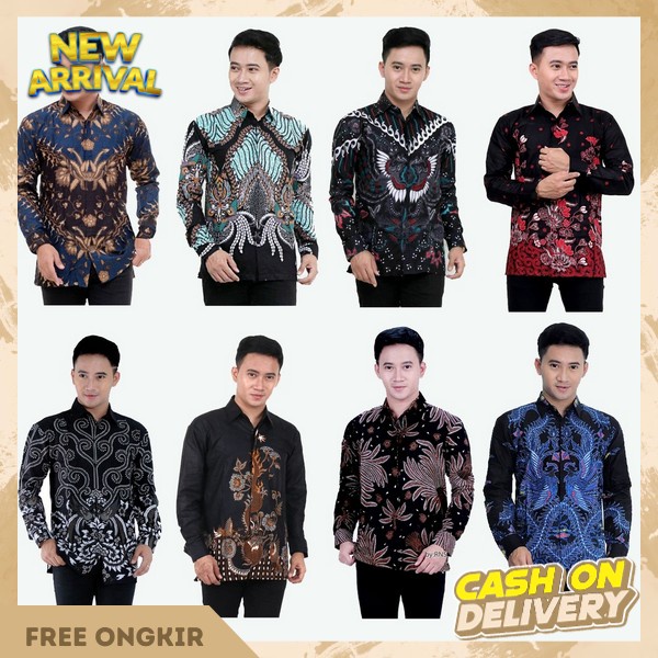 Batek Cowo Moderen Baju Pria Batek Modern Terlaris Kemejapria Dwasa New Arrival Bajy Seragam Kantor 