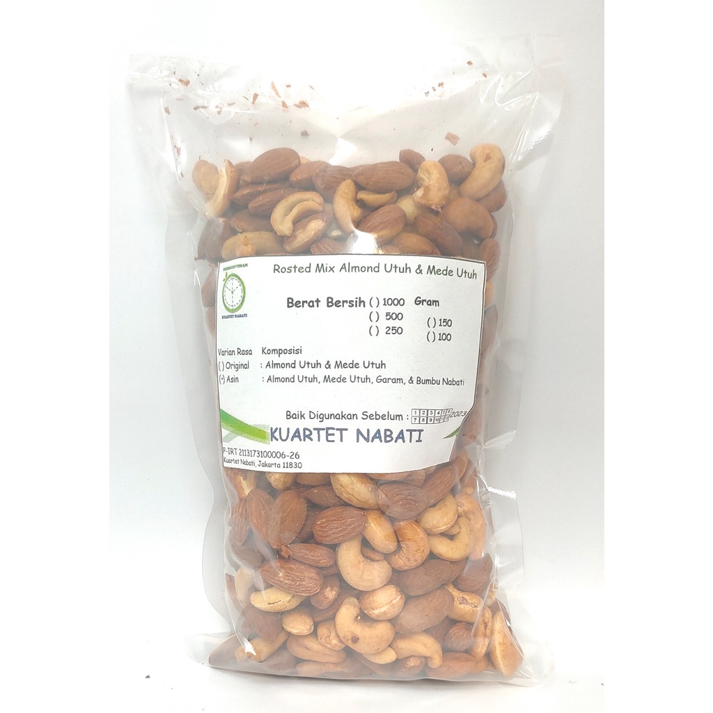 

500Gr X Roasted Almond Utuh Dan Mede / Cashew Utuh Varian Rasa / Asin