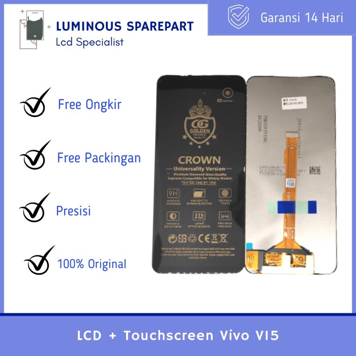 LCD + Touchscreen Vivo V15 Ori Full Set - Golden Crown